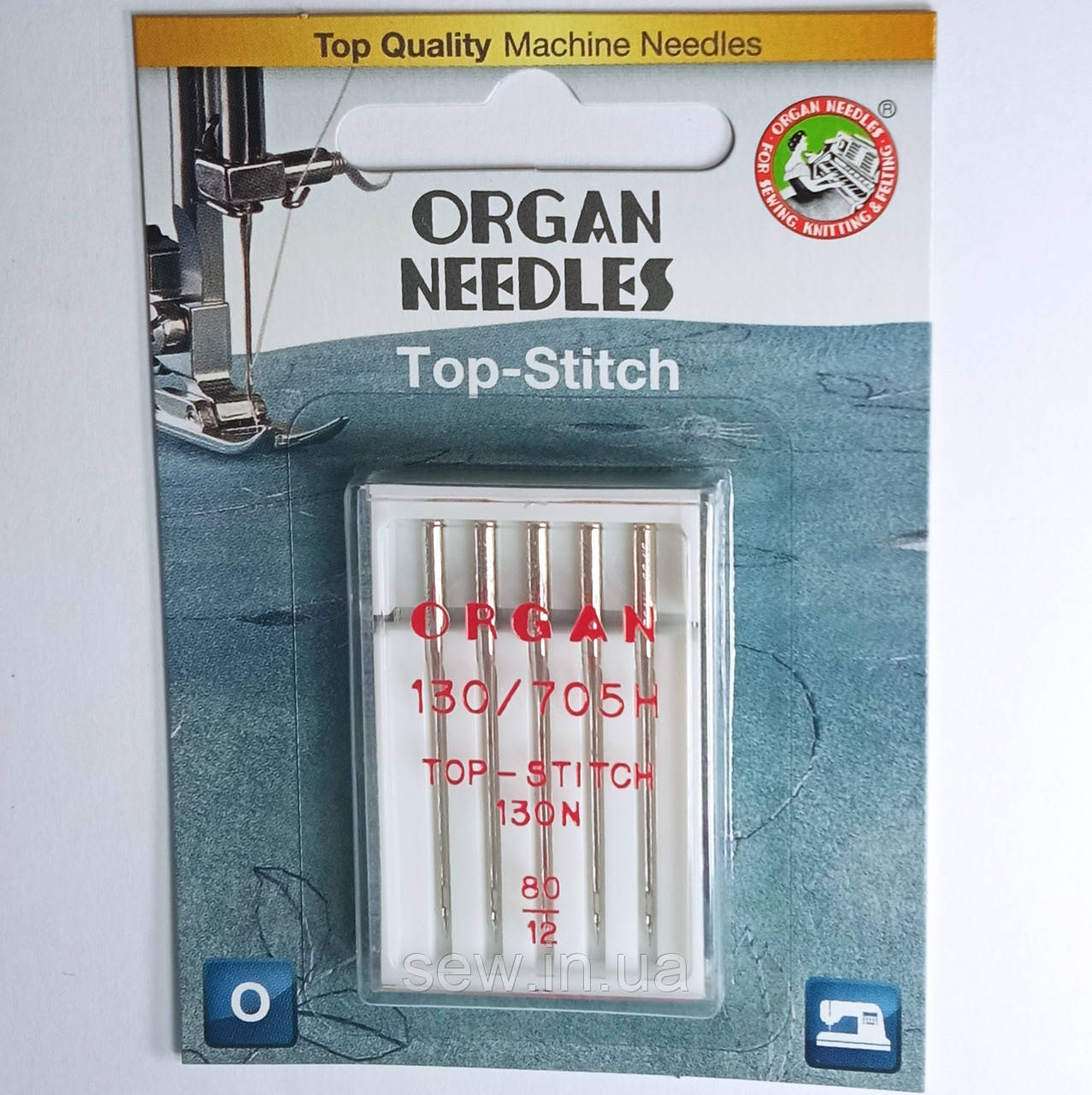 Голки Top-Stitch Organ № 80