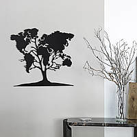 Деревянная картина Moku "World map tree" 80x78 см z16-2024