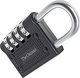 Замок кодовий навісний The Chestnut з 4-значним кодом без ключа, 43х80x18 мм, діаметр дужки 6 мм, фото 2