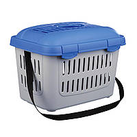 Переноска для собак и кошек Trixie Midi-Capri 44 х 33 х 32 см до 5 кг Синяя с серым (4011905039794) D7P2-2023