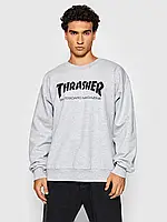 Мужской свитшот теплый Thrasher лонгслив с начесом трешер