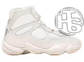 Жіночі кросівки Adidas Yeezy Boost 500 High Beige WInter (с мехом) ALL09685
