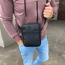 Чоловіча матова сумка барсетка через плече, фото 2