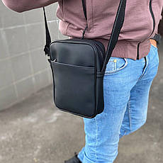 Чоловіча матова сумка барсетка через плече, фото 3