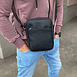 Чоловіча матова сумка барсетка через плече, фото 7