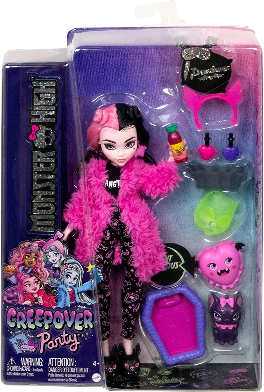 Лялька лялька Monster High 2022 Draculaura Sleepover Creepover Party Монстер Хай Дракулаура Пижамна, фото 1