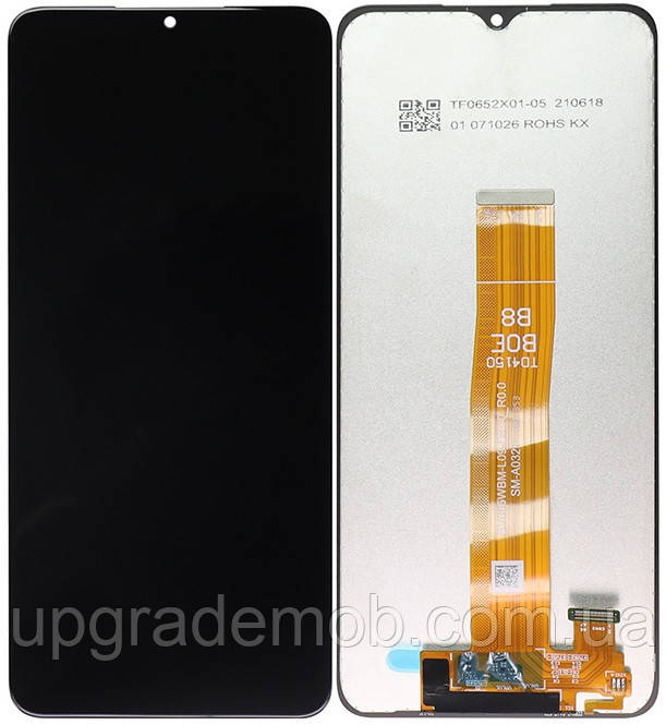 Дисплей модуль тачскрин Samsung A032 Galaxy A03 2021 Euro Version чорний оригінал сервісне паковання