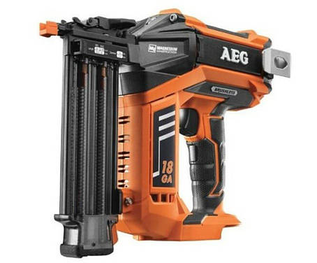 Цвяхозабивач акумуляторн AEG,Li-Ion 18V до цвяхів 18GA l=16-55мм,2 уд/сек,маг 105ш(БЕЗ АКУМУЛЯТОРА), фото 1