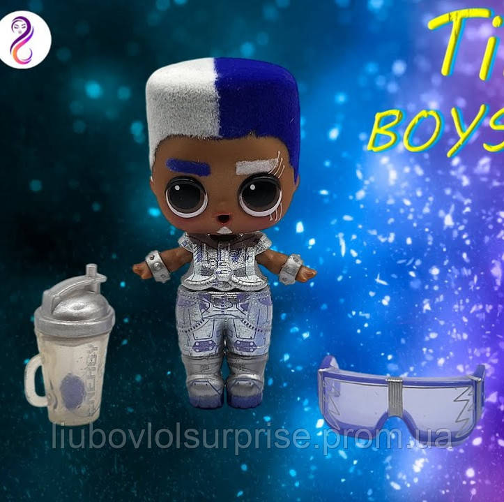 Игровой набор с куклой LOL Surprise Tinz Bro Boys Series 5 мальчик с бородой кукла лол - фото 6 - id-p1717526044