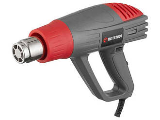 Фен технічний 2000Вт, 3 режими, 60-600 град., 300-500л/хв DT-2420 ТМ INTERTOOL BP