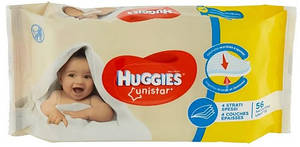 HUGGIES серветки вологі UNISTAR 56 шт.