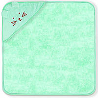 Махровий дитячий куточок для купання Colorful Мишеня, Зелений, 90х90