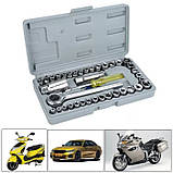 Набір торцевих головок Aiwa з тріскачкою, 40 шт. у кейсі, фото 5