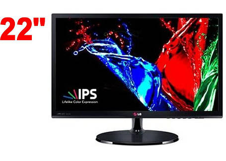Монітор LG 22EA53S-P/2" (1920x1080) IPS / 1x VGA, фото 2