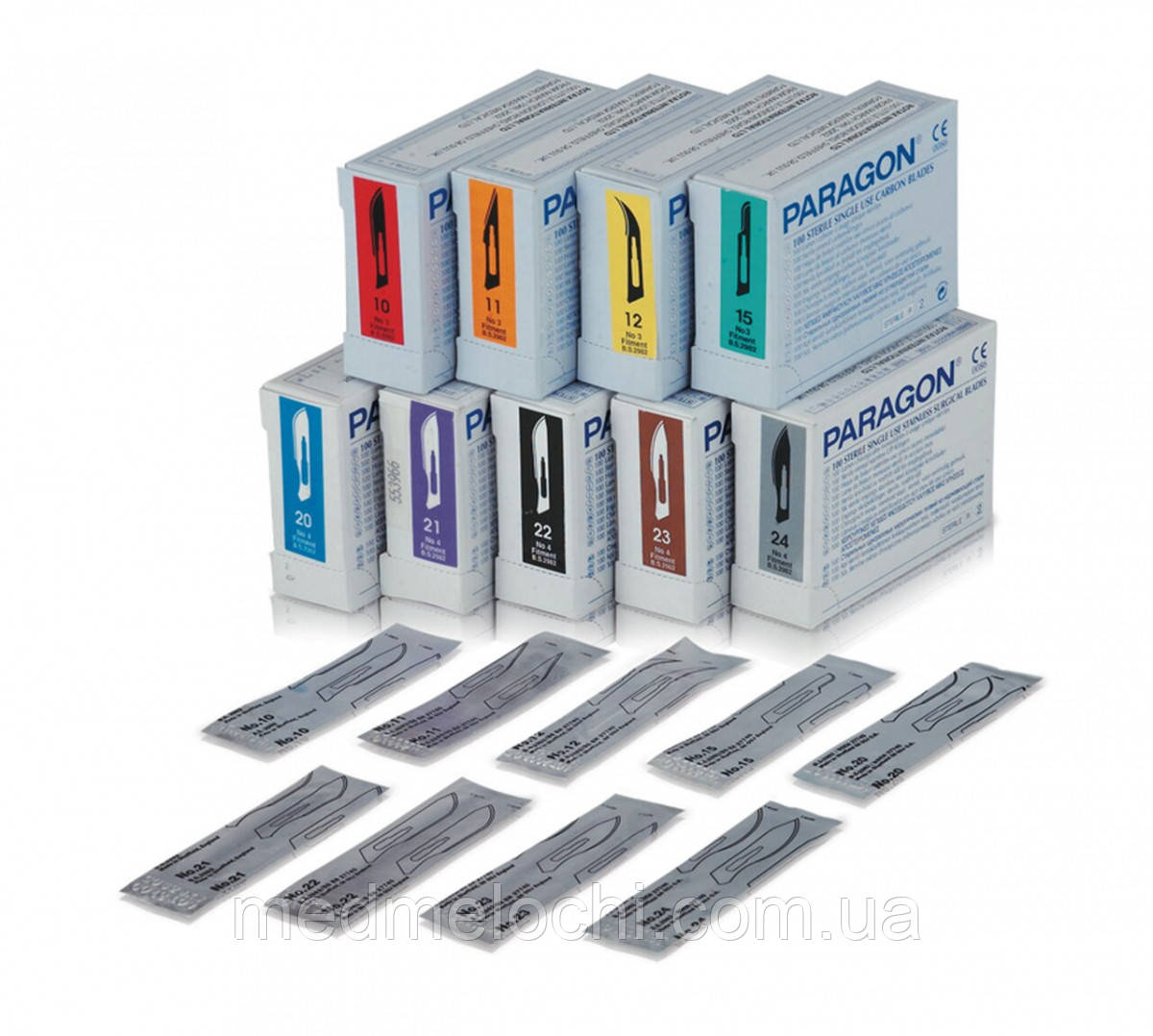 Лезо хірургічне стерильне з нерж.сталі Paragon №22