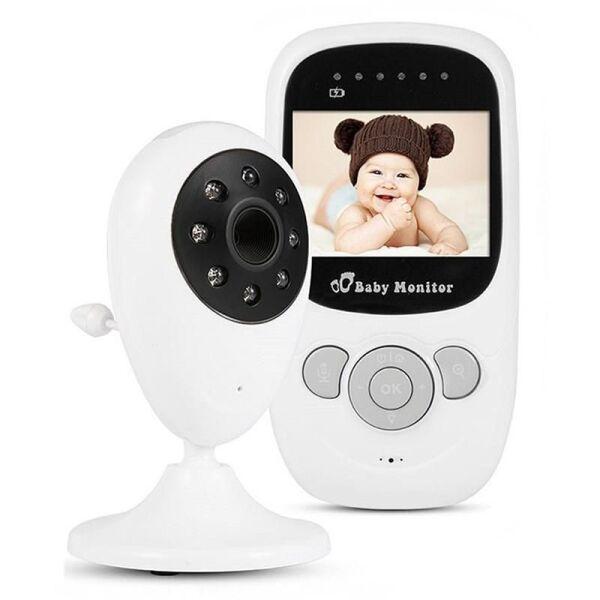 Беспроводная видеоняня с датчиком температуры Baby monitor SP880 Белый