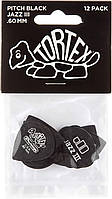 Медиаторы Dunlop 482P0.60 Tortex Pitch Black Jazz III Player's Pack 0.60 mm (12 шт.)