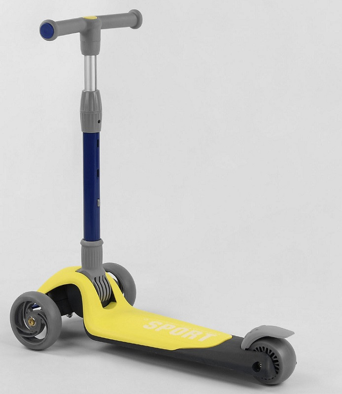 Самокат трехколесный Best Scooter F-55295 желтый