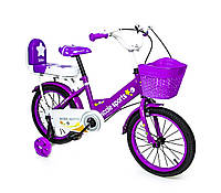 Велосипед детский 16 "Scale Sports" T15. Violet (ручной и дисковый тормоз) 1164900596 z13-2024