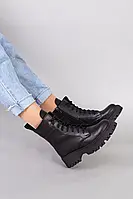 Женские зимние ботинки ShoesBand Черные натуральные кожаные внутри полушерсть 36 (23,5 см) (S55861-2з)