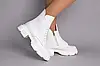 Жіночі демісезонні черевики ShoesBand Білі натуральні шкіряні на широку ногу всередині байка 37 (23,5-24 см) (S55501-2д), фото 2