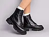 Жіночі демісезонні черевики ShoesBand Чорні натуральні шкіряні всередині байка 35 (22,5 см) (Ѕ55511д), фото 2