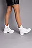 Жіночі демісезонні черевики ShoesBand Білі натуральні шкіряні на широку ногу всередині байка 36 (23 см) (S55501-2д), фото 3
