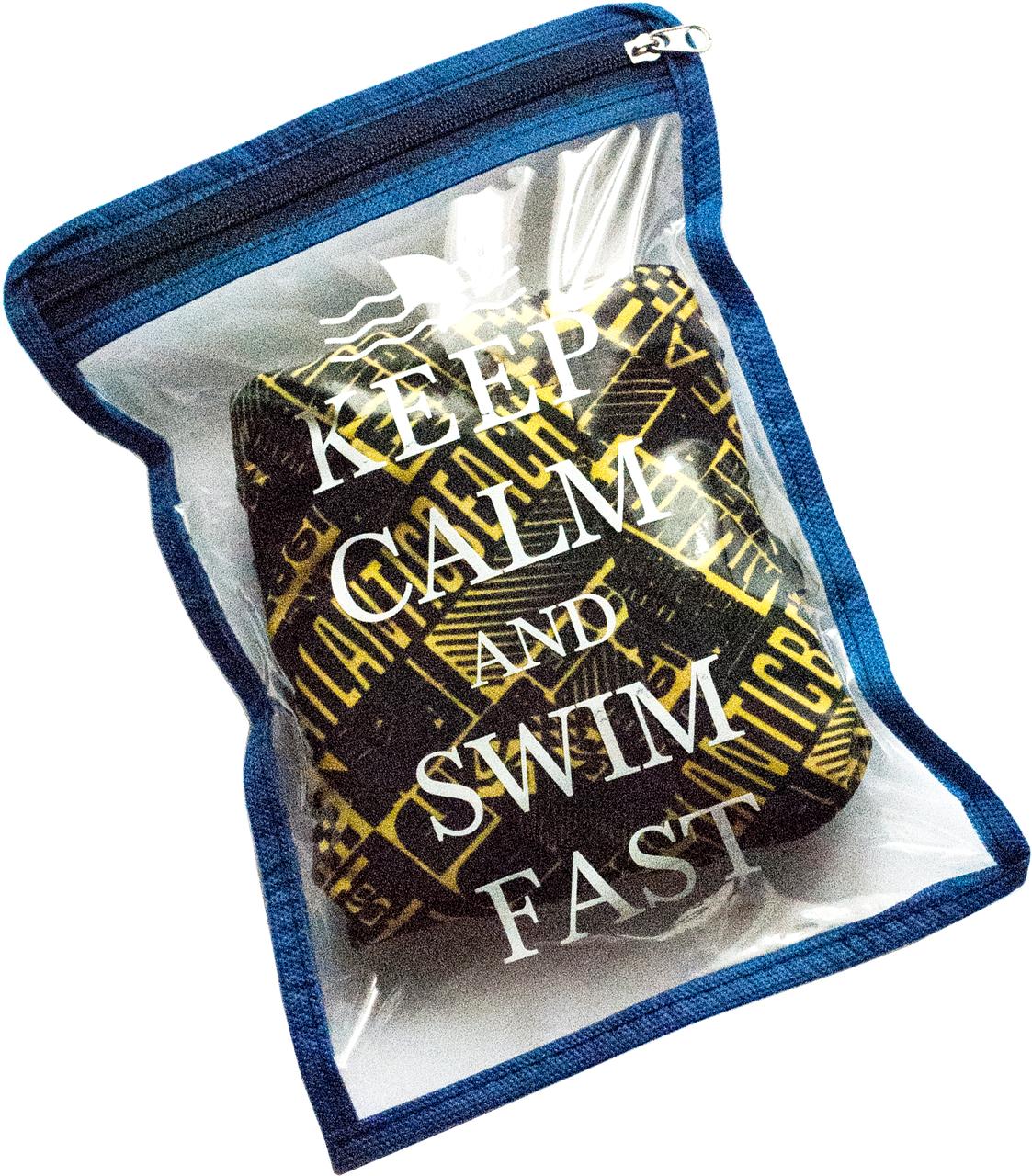 Водонепроникна сумка для чоловічих плавок "Keep calm and swim fast", S