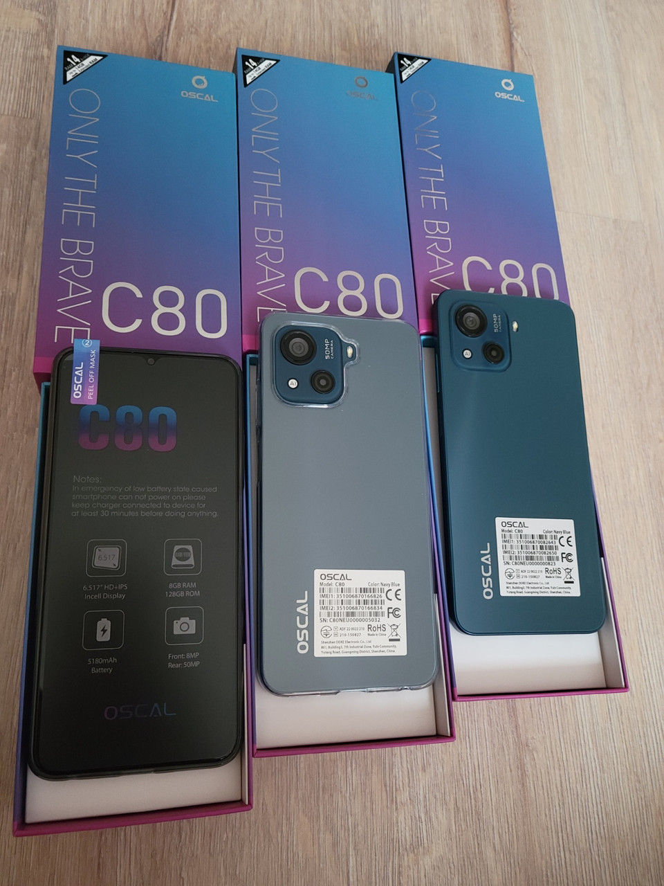 Смартфон Blackview Oscal C80 Blue 50MP 5180mAh 8\128GB  And 12