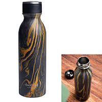 Бутылка для воды термос металлическая SmartShake Bohtal Insulated Flask Black Marble 600 мл