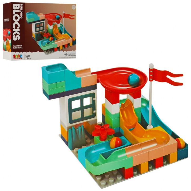 Конструктор Лабіринт Кульковий спуск JDLT 5359, 78 дет