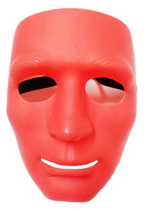 Маска "Безликий" червона (Маска, Хіп-Хоп), фото 1