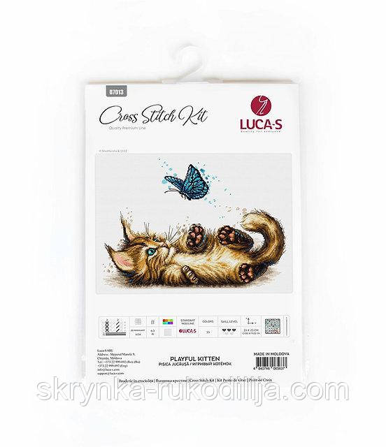 Набір для вишивки хрестиком B7013 Грайливе кошеня  Luca-S