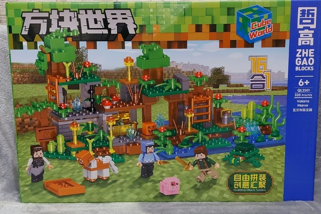 Конструктор майнкрафт MINECRAFT 320 деталей 2501лего майн