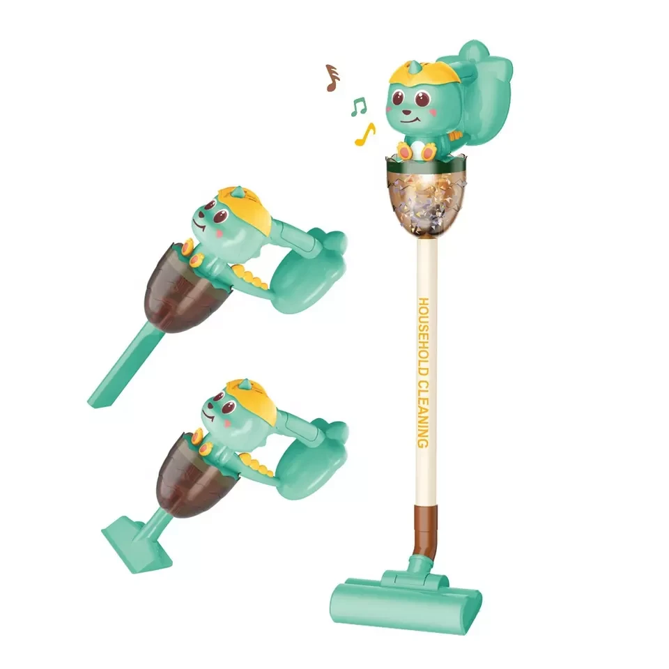 Дитячий іграшковий пилосос (на батарейках, мелодія, дві насадки) HJ 199 A, фото 1