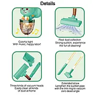 Дитячий іграшковий пилосос (на батарейках, мелодія, дві насадки) HJ 199 A, фото 3