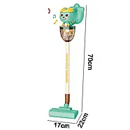 Дитячий іграшковий пилосос (на батарейках, мелодія, дві насадки) HJ 199 A, фото 4