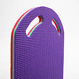Дошка для плавання (досточка для басейну) з ручками 45x31x2см OSPORT (OF-0004), фото 4