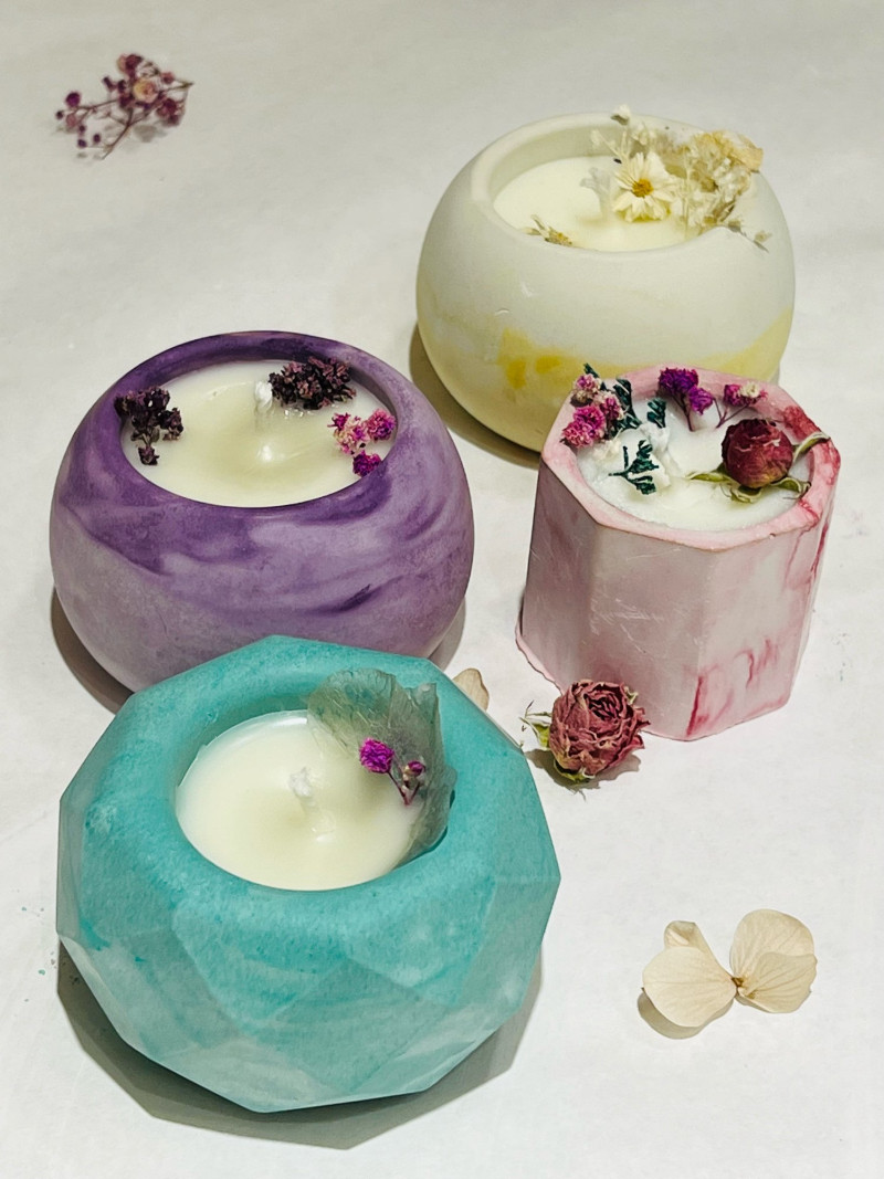 Большой Набор Соевых Свечей Ручной Работы Круглой Формы — Купить ...