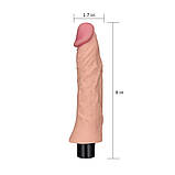 Реалістичний вібратор Real Softee Vibrator Flesh 8,3", фото 9