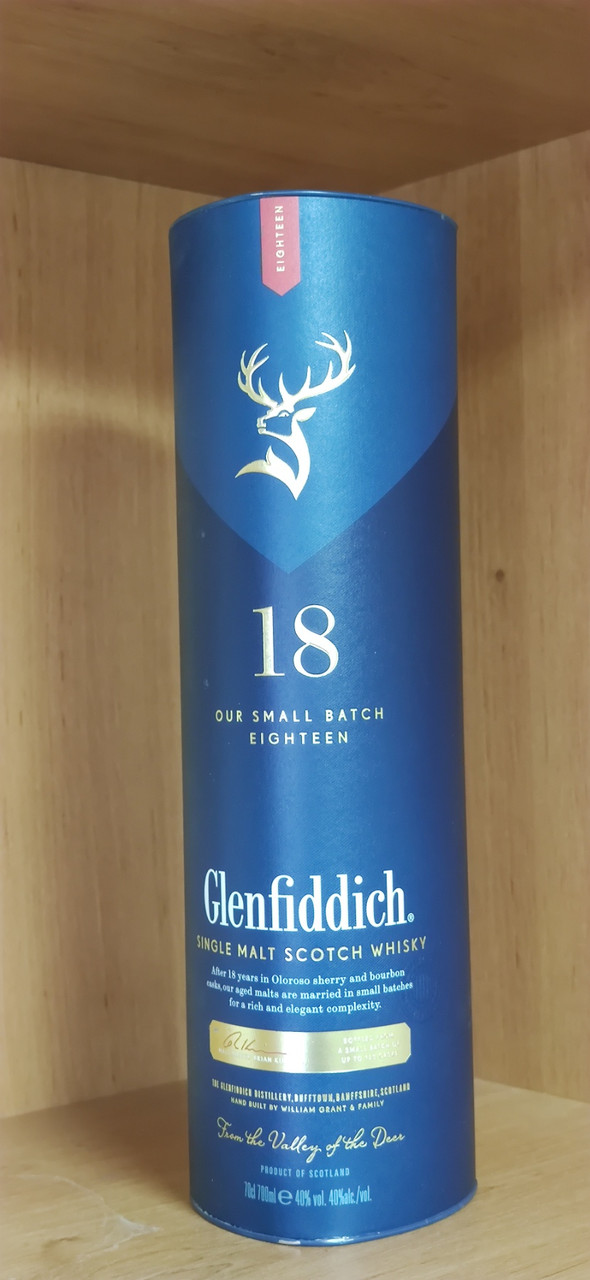 Віскі Glenfiddich 18 років тубус 0,7л