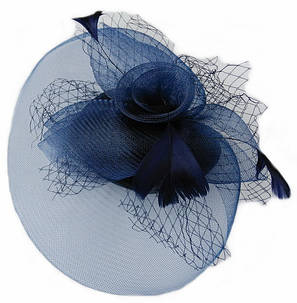 Вуалетка "Встріча" темно-синя, фото 1