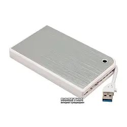 Зовнішня кишеня для диска AgeStar 3UB 2A14 White для HDD 2.5 USB3.0