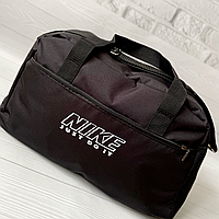 Сумка дорожная спортивная Nike черная серая, сумка для тренировок найк средняя Черный