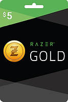 Карта оплаты RAZER GOLD 5$ CARD карта пополнения счета