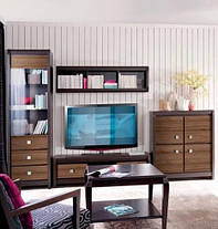 Тумба під телевізор Лорен RTV2S БРВ 435x1425x465мм венге магія + монтеверде, фото 3