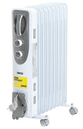 Масляний обігрівач Zanussi ZOH/ES–09 WN, 2 кВт, до 25 кв.м