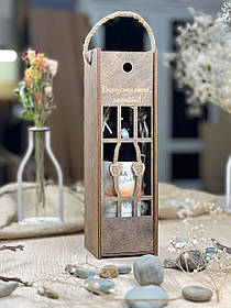 Коробка для алкоголю з гравіюванням 100х90х320мм