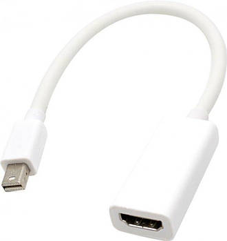 Перехідник Mini Display Port (P) to HDMI (M) White/Білий