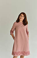 Рожева сукня з вишивкою,"гуляйполе",арт. 4589